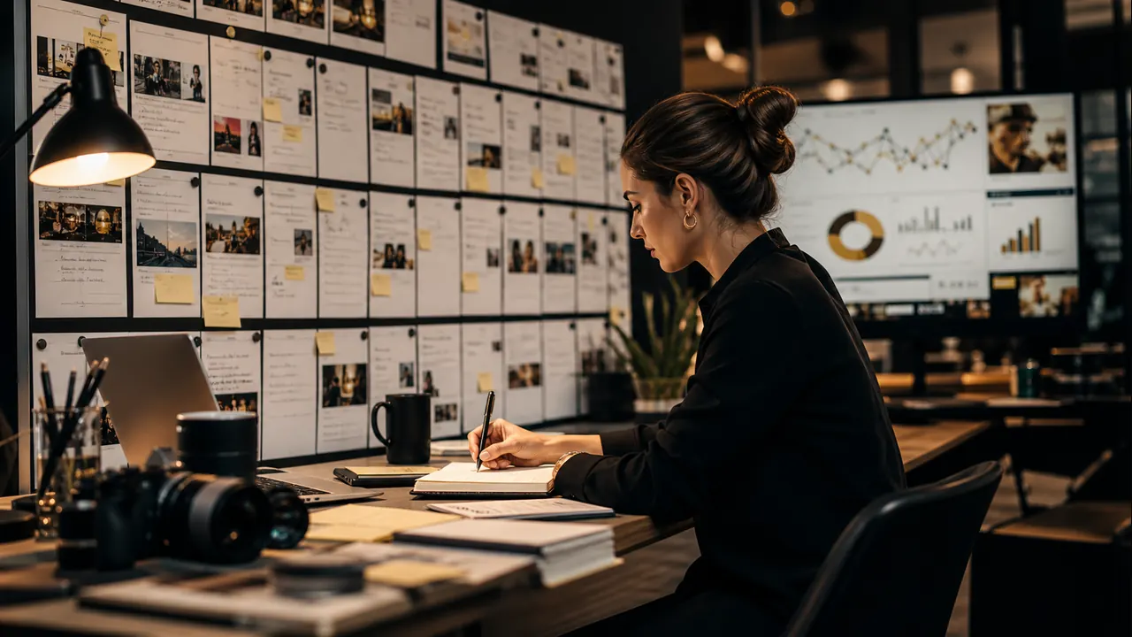 Curated brand content calendar