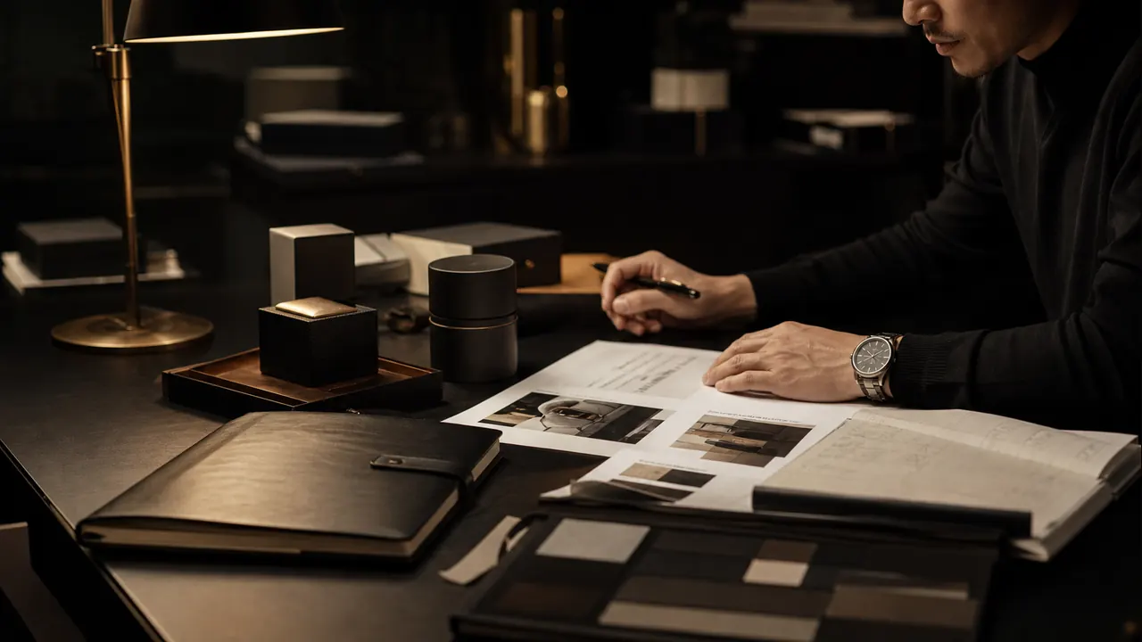 Minimal luxury brand restraint