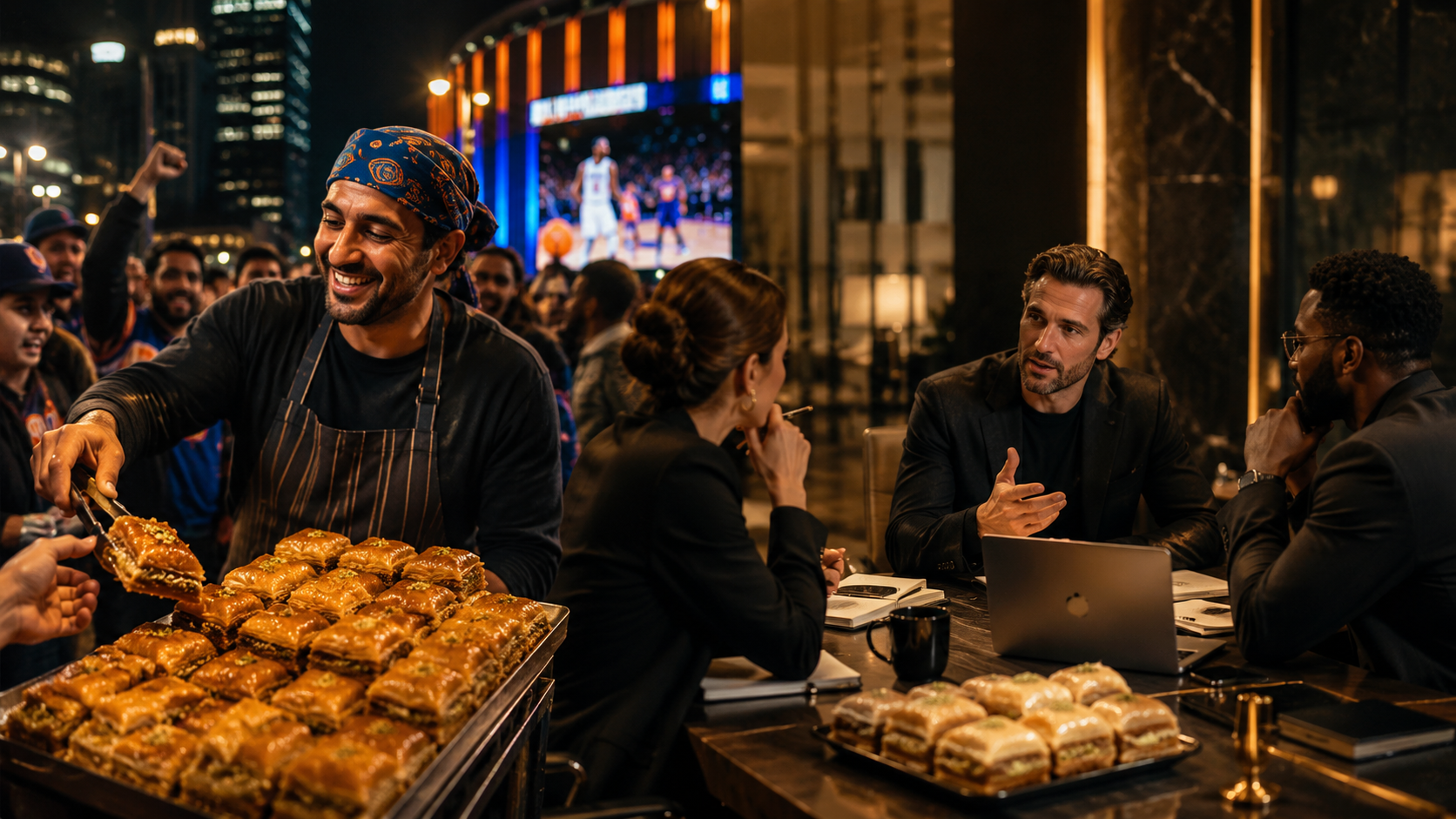 Why NYC's 'Baklava Guy' Went Viral During the Knicks Championship - A Lesson for Mid-Sized Service, Pet, D2C, Wellness, and Local Growth Companies